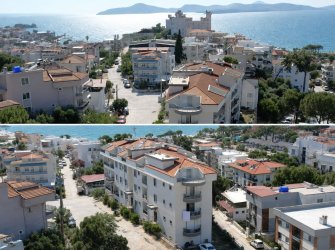 Güllük'te Deniz Manzaralı Sahile Yakın, Eşyalı Satılık 2+1 Daire